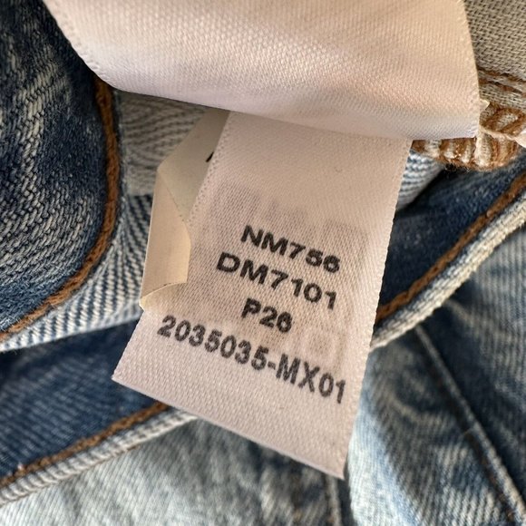 Madewell Petite '90s Straight Jean Womens 26P Blue Mercer Wash READ High Rise - Picture 15 of 16